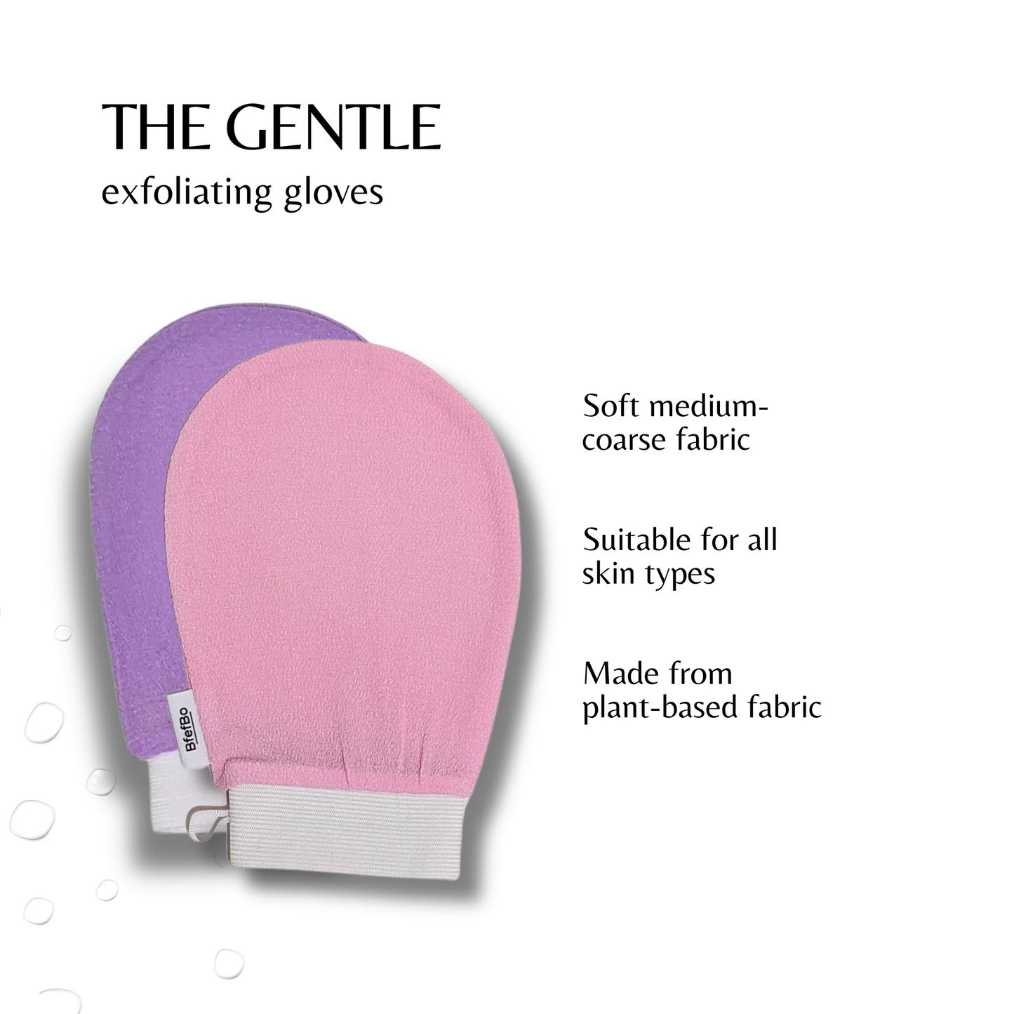 Kessa Exfoliating Gloves - Pink Purple