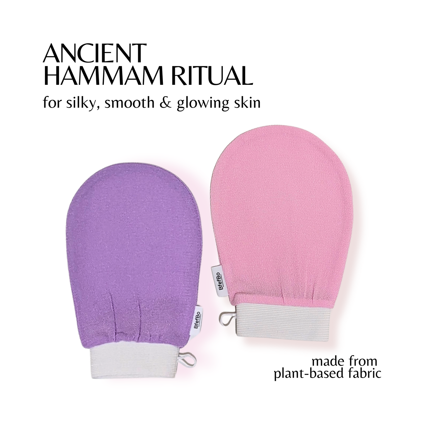 Kessa Exfoliating Gloves - Pink Purple