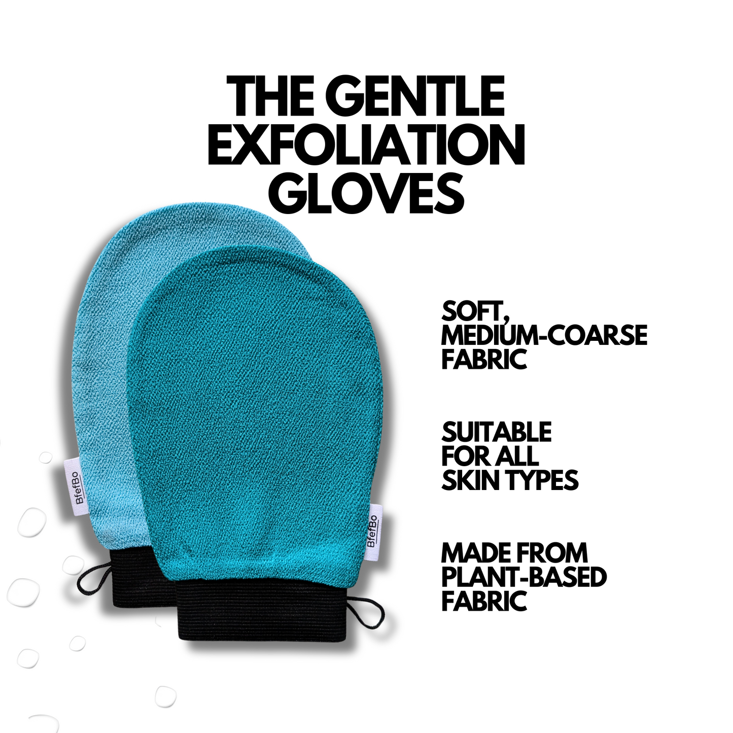 Kessa Exfoliating Gloves - Blue Green