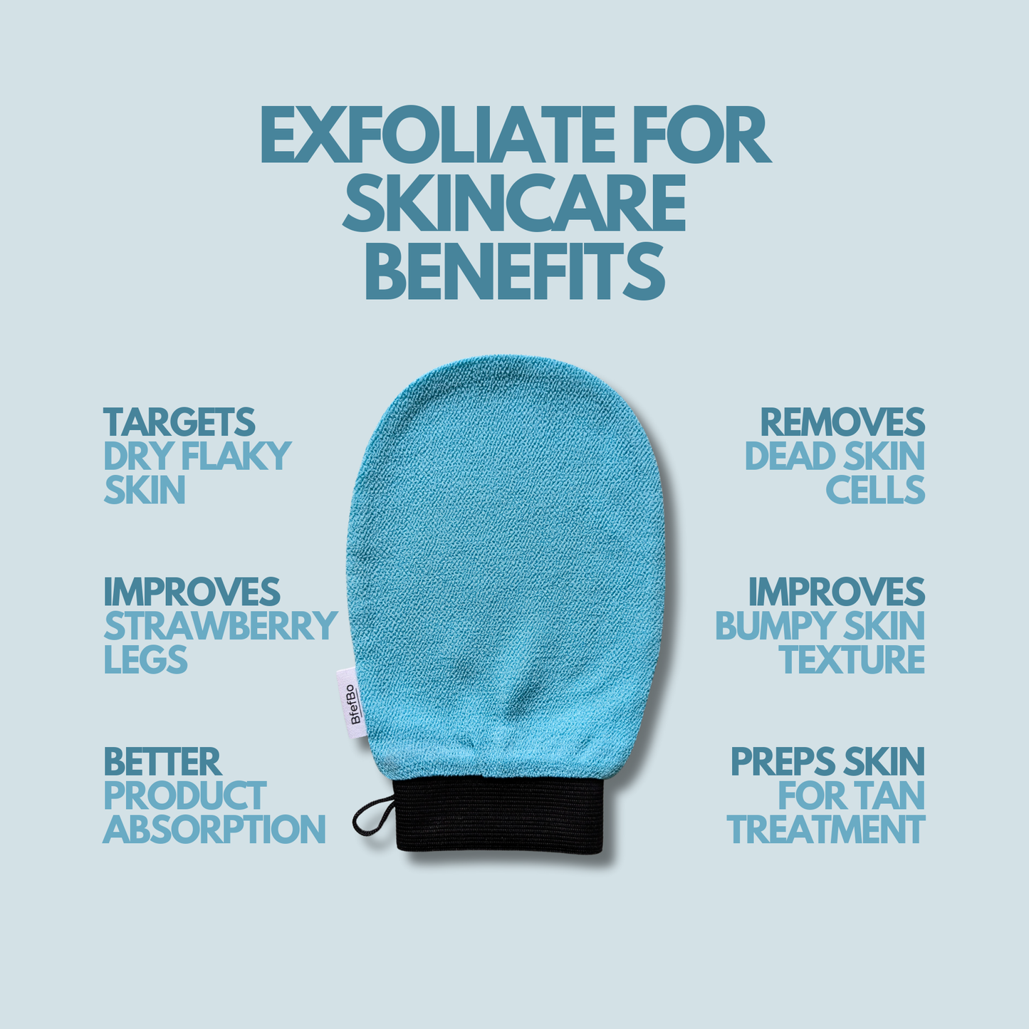 Kessa Exfoliating Gloves - Blue Green