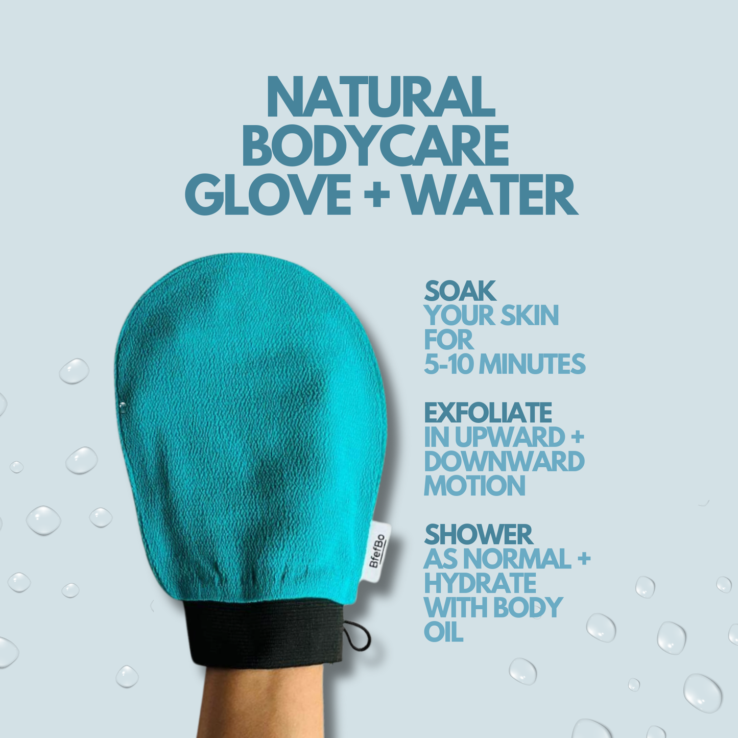 Kessa Exfoliating Gloves - Blue Green