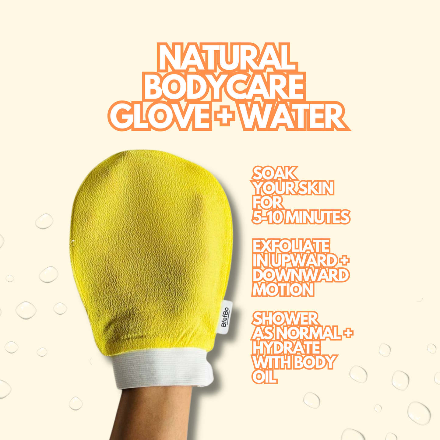 Kessa Exfoliating Gloves - Yellow Orange