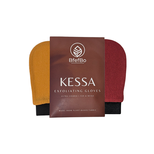 Kessa Exfoliating Gloves - Tan Beige