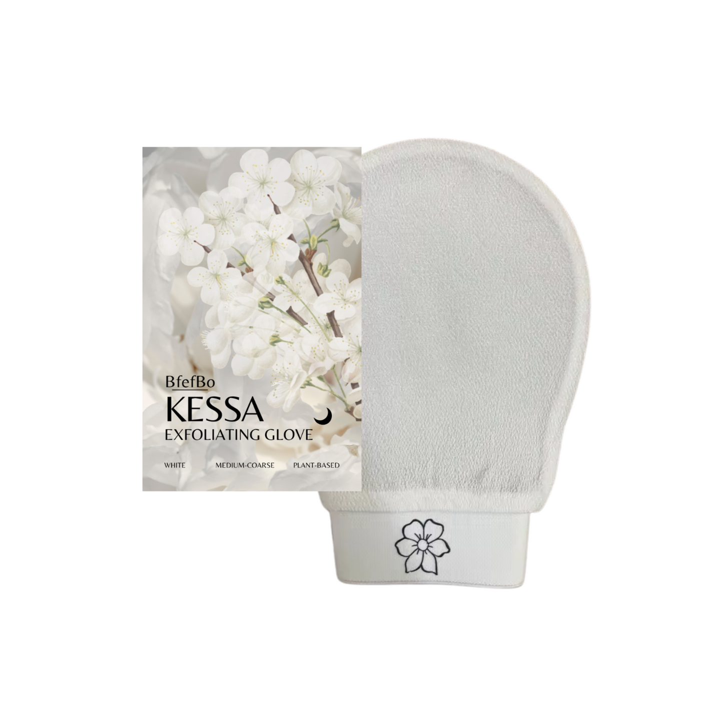 Kessa Exfoliating Gloves - White