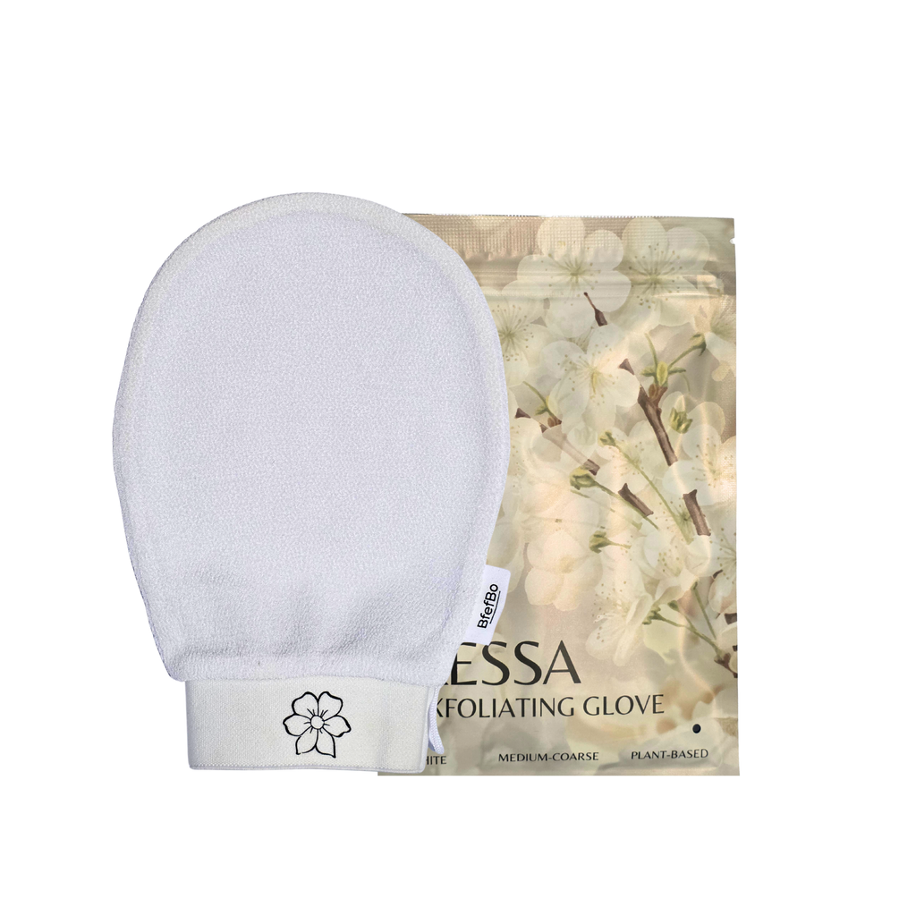 Kessa Exfoliating Gloves - White