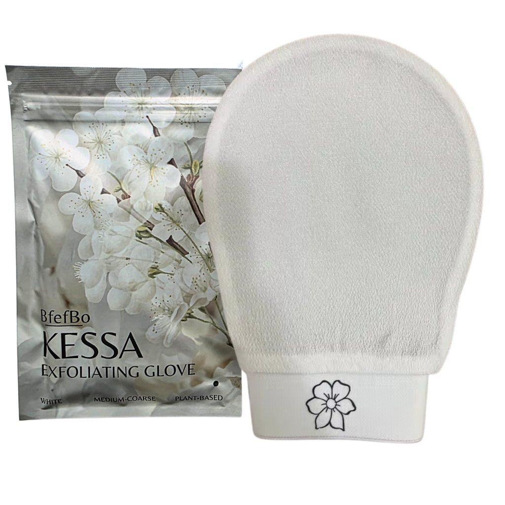 Kessa Exfoliating Gloves - White