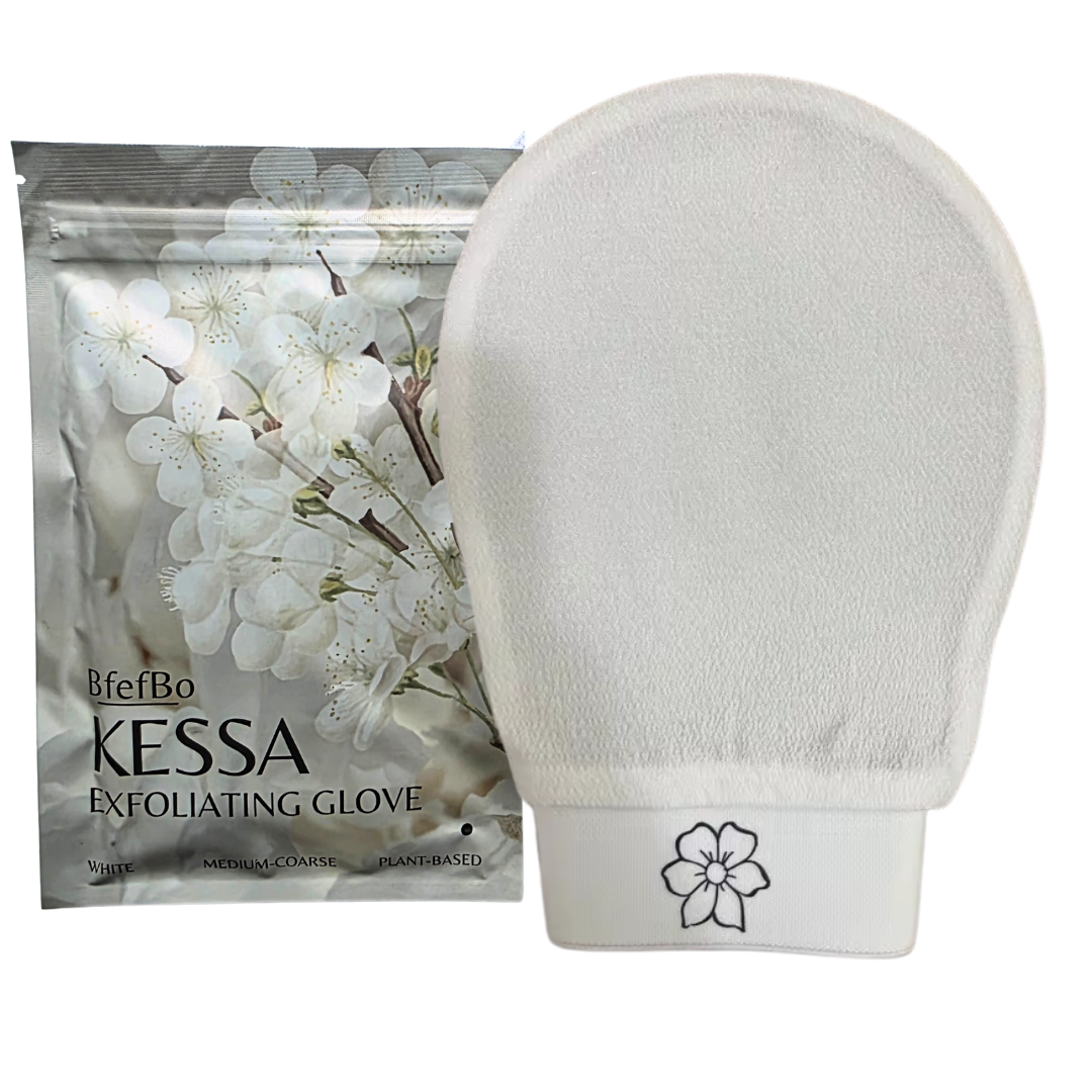 Kessa Exfoliating Gloves - White