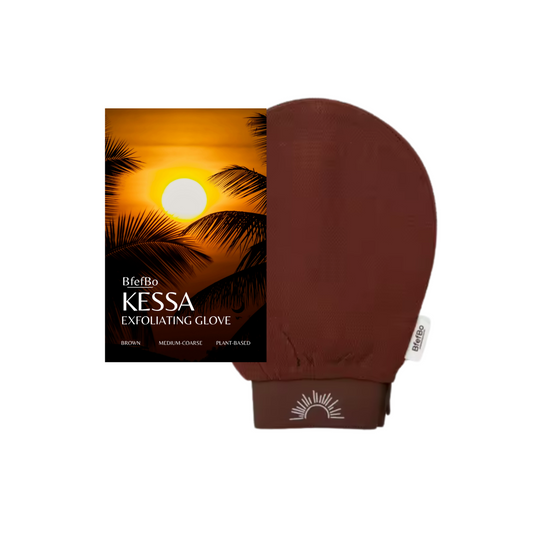 Kessa Exfoliating Gloves - Brown