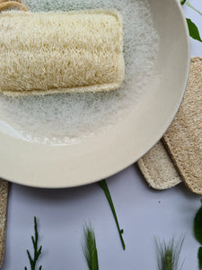 BfefBo Loofah exfoliating sponges, plant-based, natural, compostable