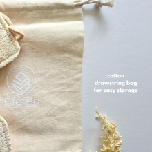 Load image into Gallery viewer, BfefBo Loofah exfoliating sponges, plant-based, natural, compostable

