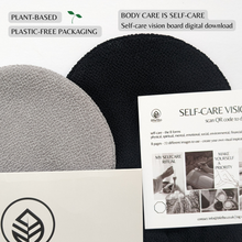 Load image into Gallery viewer, BfefBo Kessa Exfoliating Gloves, Black &amp; Grey, Ultra-coarse hammam mitt, Plant-based
